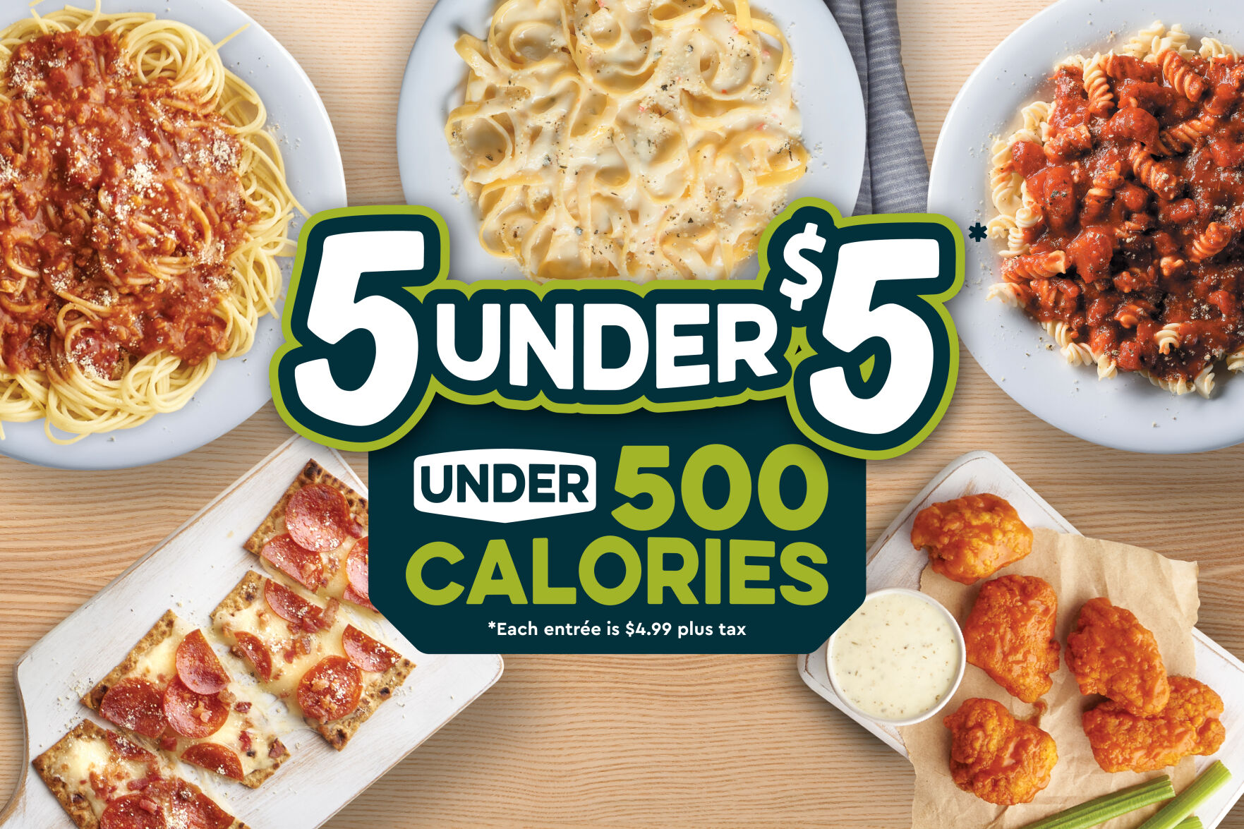 Fazoli’s offers five new menu items under 500 calories